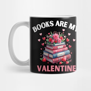 Funny Books Are My Valentine Library Book Reading Lovers Mug